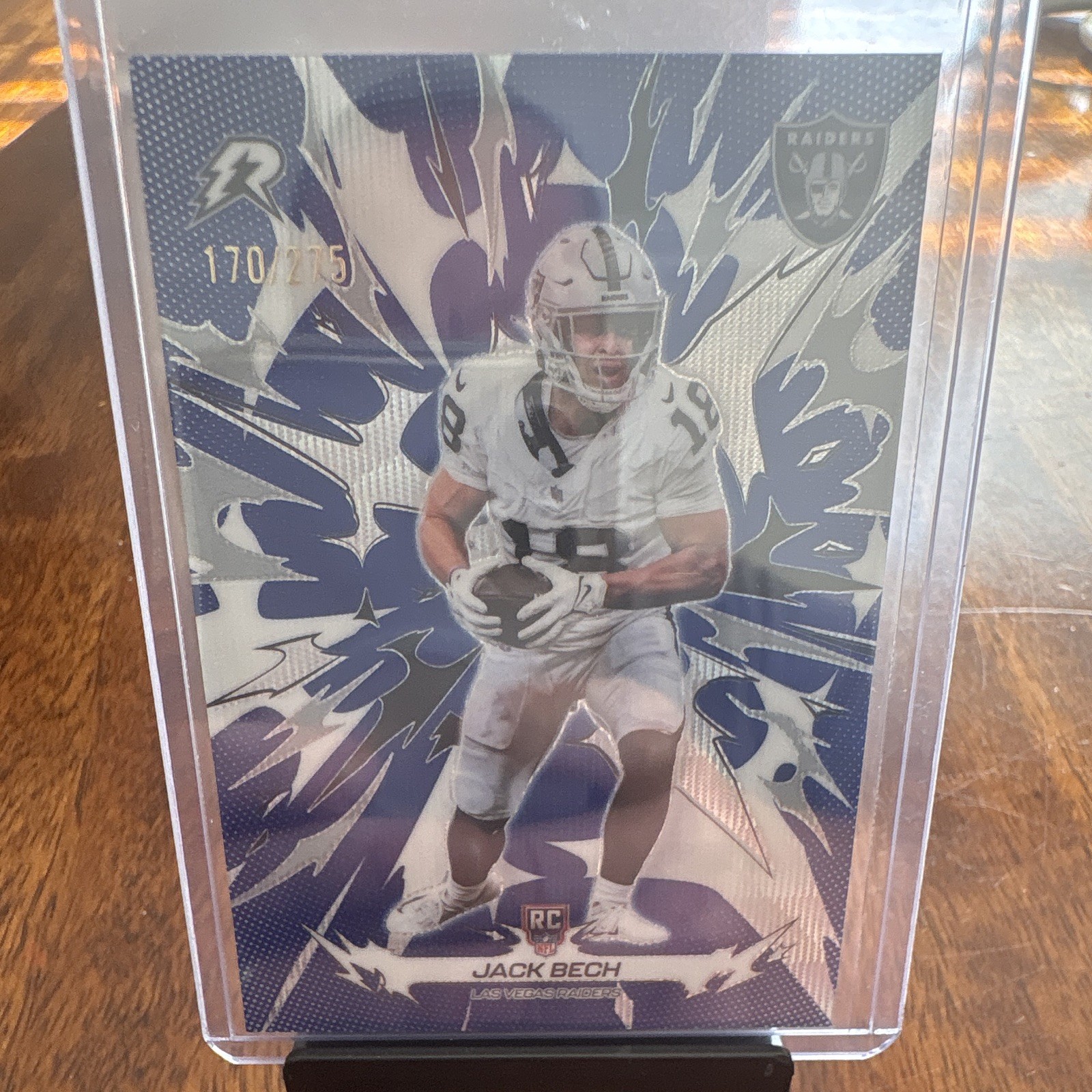 Jack Bech Rookies Jack Bech RC Raiders #148 Blue /275