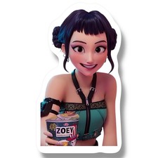 Kpop Demon Hunters Sticker Zoey Kpop Glossy Huntrix Decal