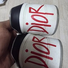 Dior CD Logo White Sneakers Pre-Owned