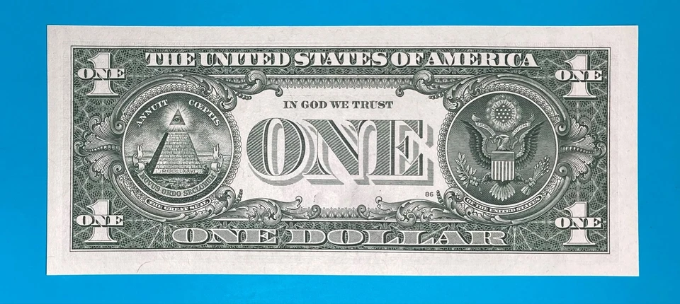 September 15, 1989 (L 09151989 K) BIRTHDAY Note $1 One Dollar Bill *UNC* - Image 3 of 4