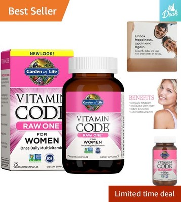 Vitamin Code Raw One Daily Women's Multivitamin - 75 Capsules for Optimal Health