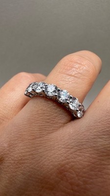 18kt Gelbgold 2,18ct Lab-Grown Diamanten 7 Diamanten Eternity Band LGSL143