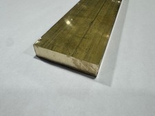 1/2" x 2" C360 Brass Flat Bar x 5" Long, Half Hard, Free Cutting, Mill Stock