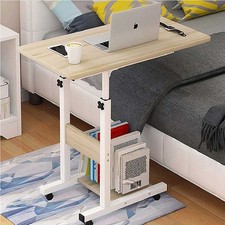 Tavolino Scrivania Porta Computer Altezza Regolabile per Letto Divano 4Ruote Bei
