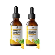 2 Pack Magnesium Glycinate Complex Liquid Drops & Sea Moss High Absorption