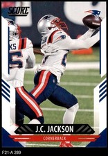 2021 Score #289 J.C. Jackson Patriots 8 - NM/MT
