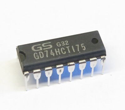 10 Stück GD74HCT175 Quad D-type flip-flop with reset, Goldstar
