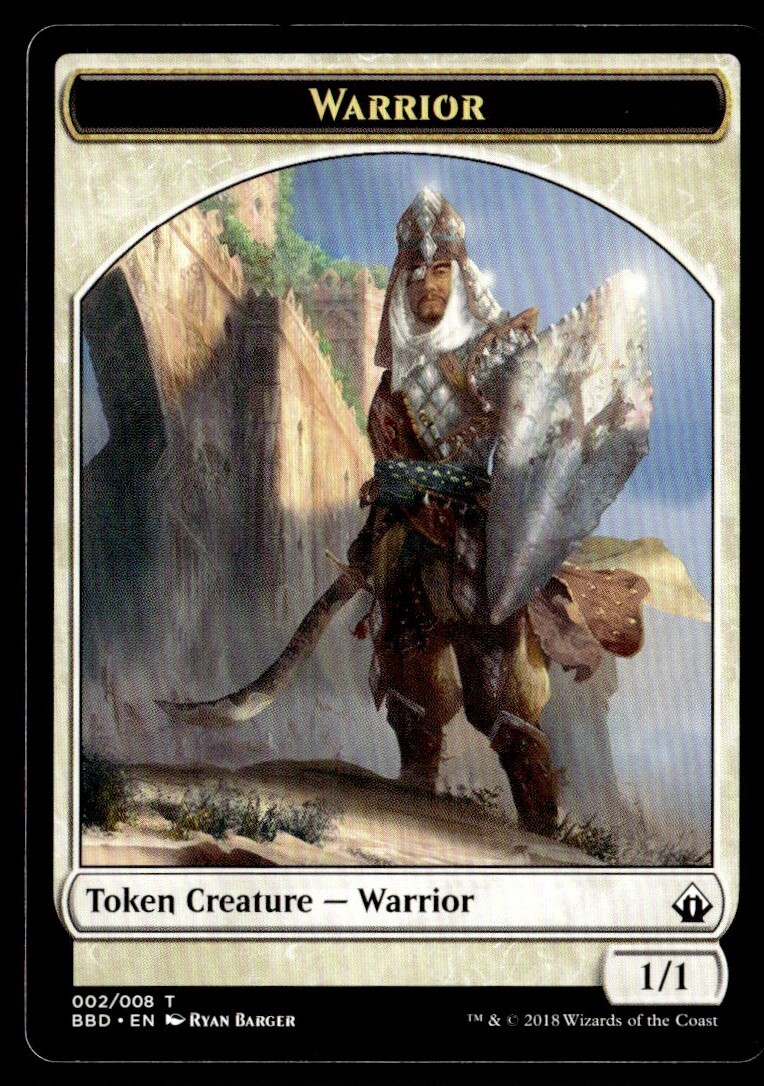 2018 Battlebond Tokens Warrior Token/Common #2