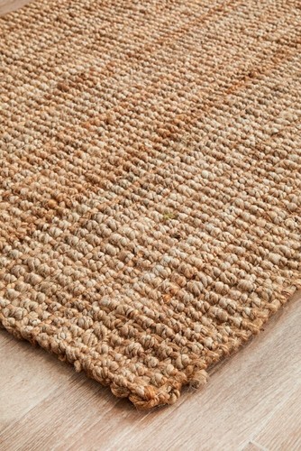 Hallway Runner Hall Runner Rug Large Hand Loomed Flat Weave Jute Natural 2 Size - Picture 13 of 24