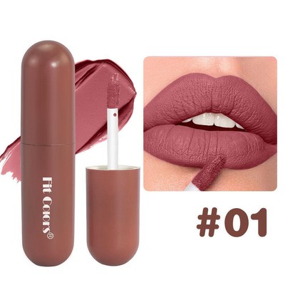 6 Colors Capsule Lip Glaze Velvet Non Stick Lipstick Waterproof Lasti D4T6 E9Q2