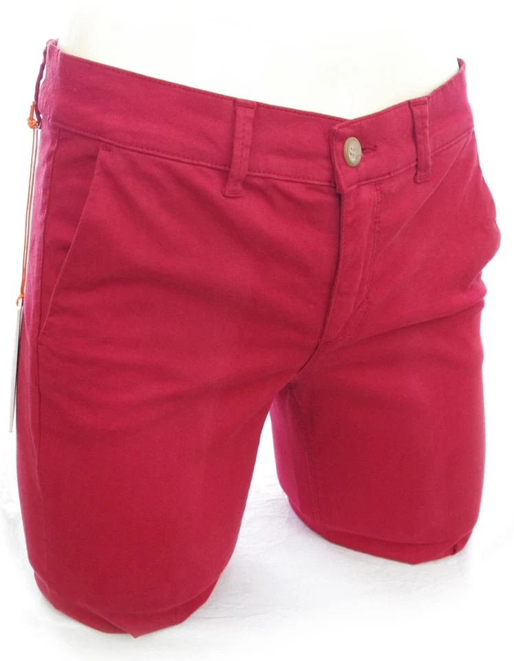HAPPY Pantalon chino rouge femme Joy cigarette slim stretch carmin - Photo 4/4