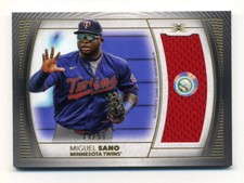 Miguel Sano 2021 Topps Definitive Collection Jumbo Relics #DJRMSA /50 Twins