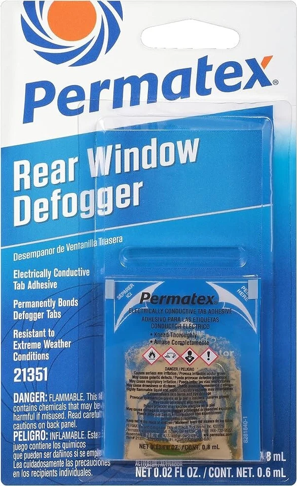Permatex Rear Window Defogger Electrical Conductive Tab Adhesive Kit