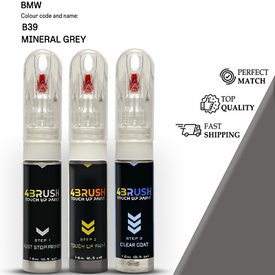for BMW B39 MINERAL GREY Touch Up Paint Scratch Repair Kit Pen Brush Set New