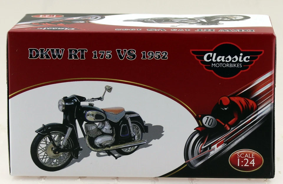 DKW RT 175 VS 1952 1:24 Atlas K Motorrad- Modell - Bild 3 von 3