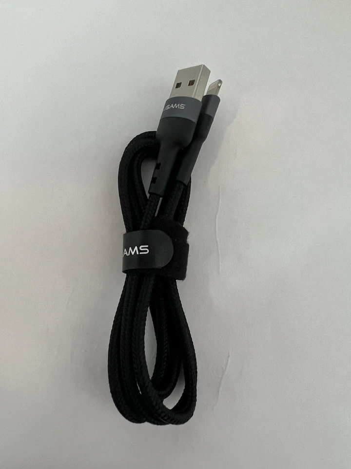 3x Cable de Carga y Datos USAMS, USB A a Micro USB, Aleación Trenzada, 3 pies Foto 3 de 4