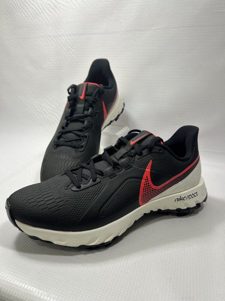 Nike React Infinity Pro Golf Shoes Mens Size 9 Black White Red CT6620-002