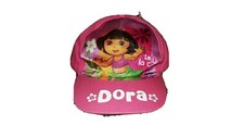 Nick Jr. Dora The Explorer Girl's Pink Baseball Cap says "Let's hit la costa "