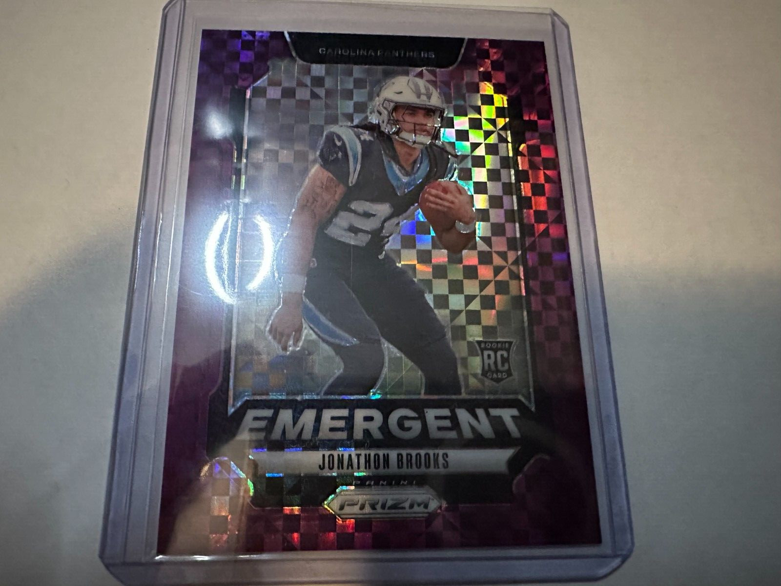 2024 Panini Prizm - Emergent Prizm #9 Jonathon Brooks 13/49 (RC)