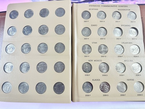 State Quarters Set Complete Uncirculated P And D In New Dansco Album - Picture 10 of 13