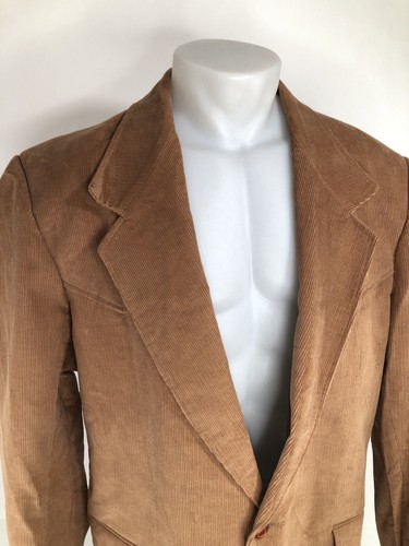 PIONEER WEAR - Corduroy Western Cowboy ELBOW PATCH Mens 52 Jacket Blazer - Picture 3 of 7