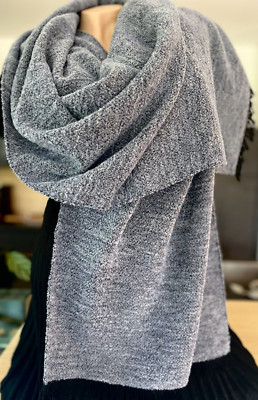 NEU CODELLO Reg. 79,90- Made in Italy Designer Schal Wollschal Boucle 67% WOLLE