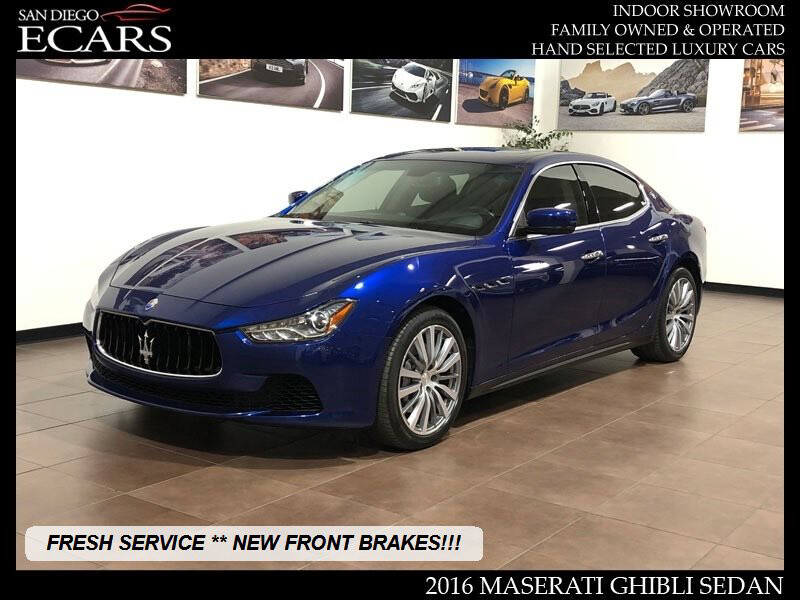 2016 Maserati Ghibli 2016 Maserati Ghibli Fresh Service New Front Brakes Contrast Stitch 25k Miles