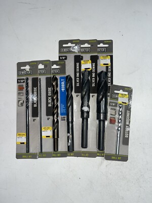 Black Oxide Cobalt Rotary Carbide Tip Different Sizes Drill Bit Mixed Lot of 7