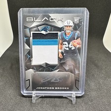2024 Black Rookie 3color Patch AUTO /249 JONATHAN BROOKS RC Panthers SP🔥