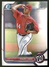 2022 Bowman Chrome Prospects #BCP-70 Andry Lara Rookie Washington Nationals