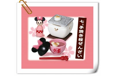 Re-ment Disney Miniature Mickey & Minnie Mouse Sakura Tea House 