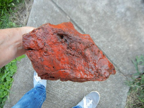 Roccia grezza diaspro rosso per cablaggio/esposizione dal Cile 6 libbre 13,00 once - Foto 4 di 5