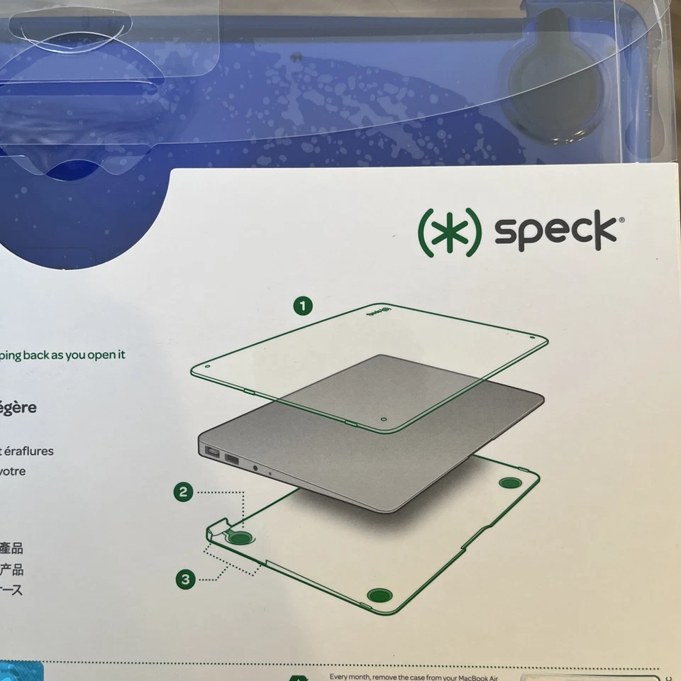 Nueva Funda Carcasa Inteligente Speck para Apple MacBook Air 11" Ver a Través Azul Zafiro Foto 3 de 4