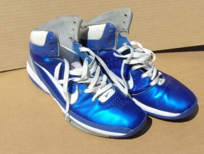 NIKE Air Max Hyped Size 12.5 Metallic Blue 2010 Basketball Shoes 407705-400
