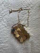 Paco Rabanne 1969 Gold Flower Blossom Shoulder Bag