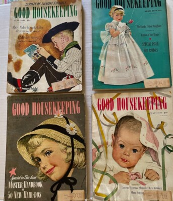 FOUR GOOD HOUSEKEEPING MAGAZINES 1950 | eBay