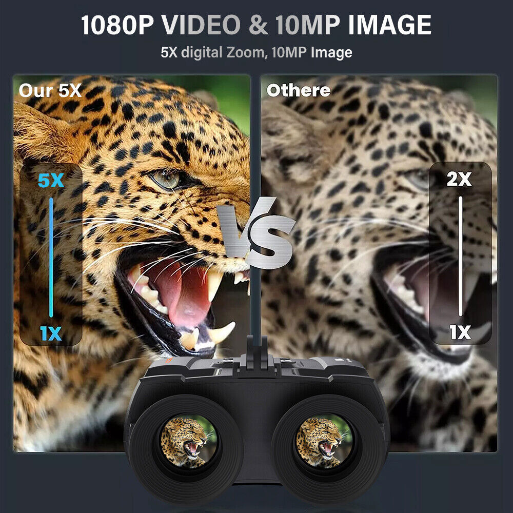 Head Mounted Night Vision Goggles Rechargeable Hand Free Night Vision Binoculars