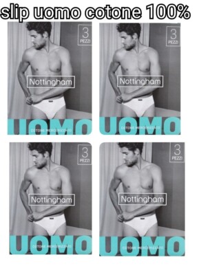 6 Pezzi Nottingham Slip Uomo Cotone Mercerizzato Limited Edition Modelo 800
