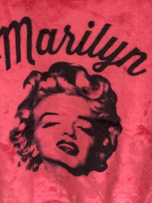 Sweatshirt Marilyn Women’s XL Monroe, Fleece Pink Pullover 15-17 Juniors