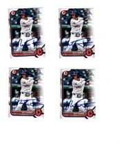 Lot of 4 signed autographed Nate Furman 2022 1st Bowman cards BD182