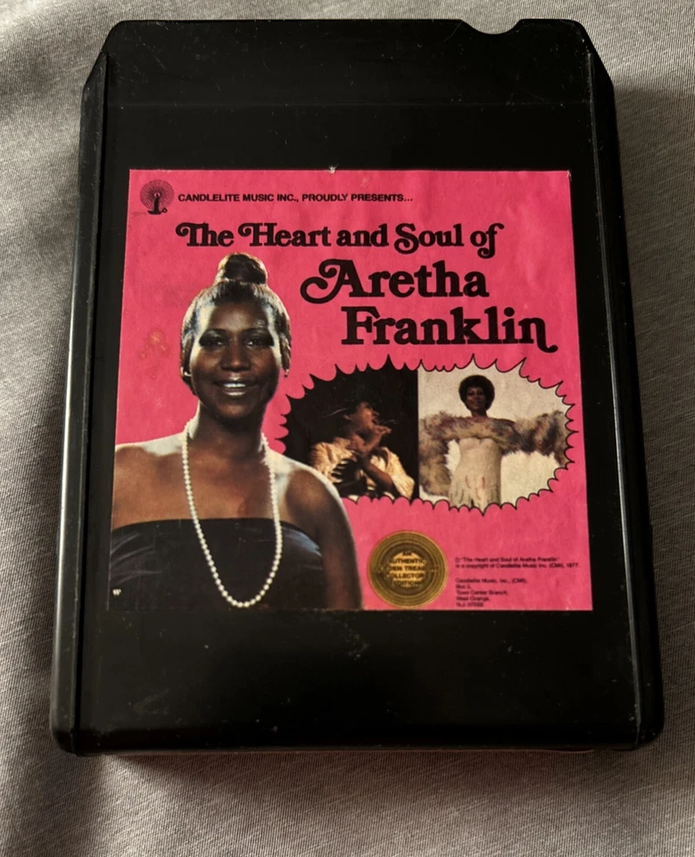 Aretha Franklin The Heart & Soul 1977 Candlelite Tested 8-Track NEW PRESSURE PAD - Image 4 of 4