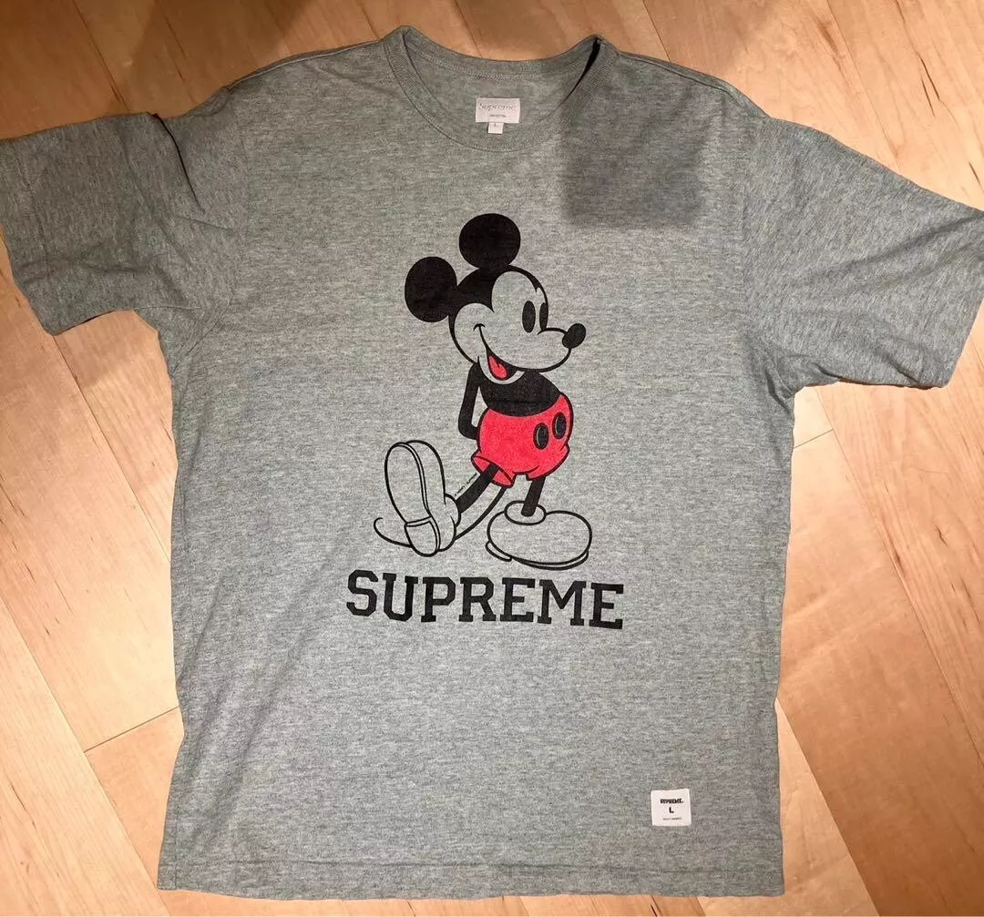 Tee shirt gris Supreme Disney Mickey Mouse taille L occasion