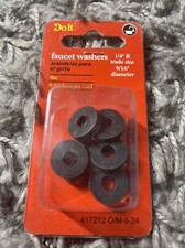 Do it 417212 Flat Faucet Washers 1/4" R 9/16 Diameter 6ct