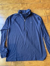Travis Mathew 1/2 1/4 Zip Pullover Black Size Medium