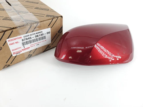 Genuine OEM Toyota 87945-06130-D0 Driver LH Side Mirror Cover Red 2018-23 Camry