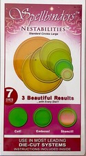 NEW STANDARD CIRCLES LARGE SPELLBINDERS Nestabilities Dies emboss stencil HTF