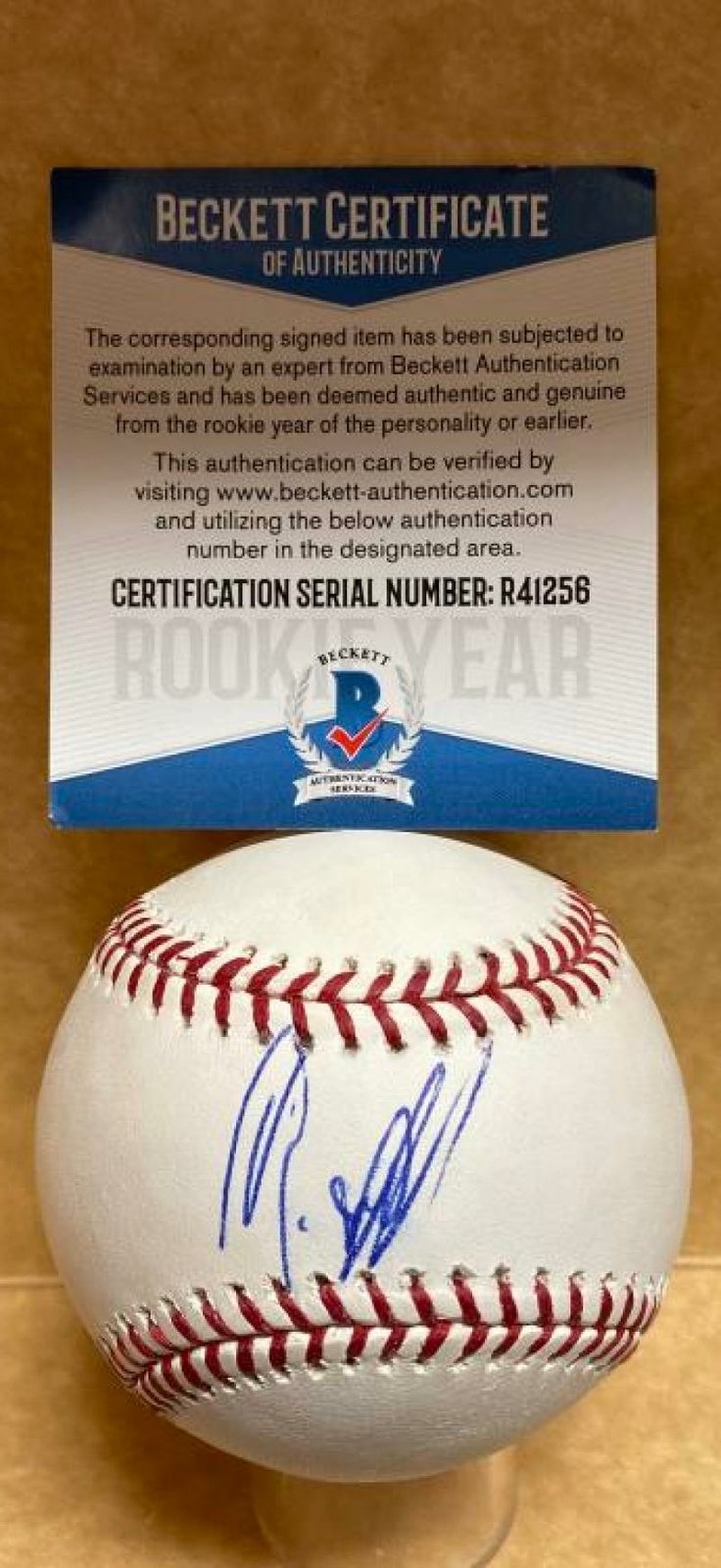 Professional Player Autographed Signed GABRIEL MACIEL MINNESOTA TWINS ROOKIE YEAR M.L. BASEBALL BECKETT R41256 