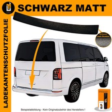 LACKSCHUTZFOLIE LADEKANTENSCHUTZ FÜR VW T5 2003-2015 SCHWARZ MATT