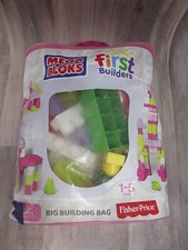 Mega Bloks First Builders Big 48pc Kid Blocks Set Toy Lot Play Girl 1 - 5 Years