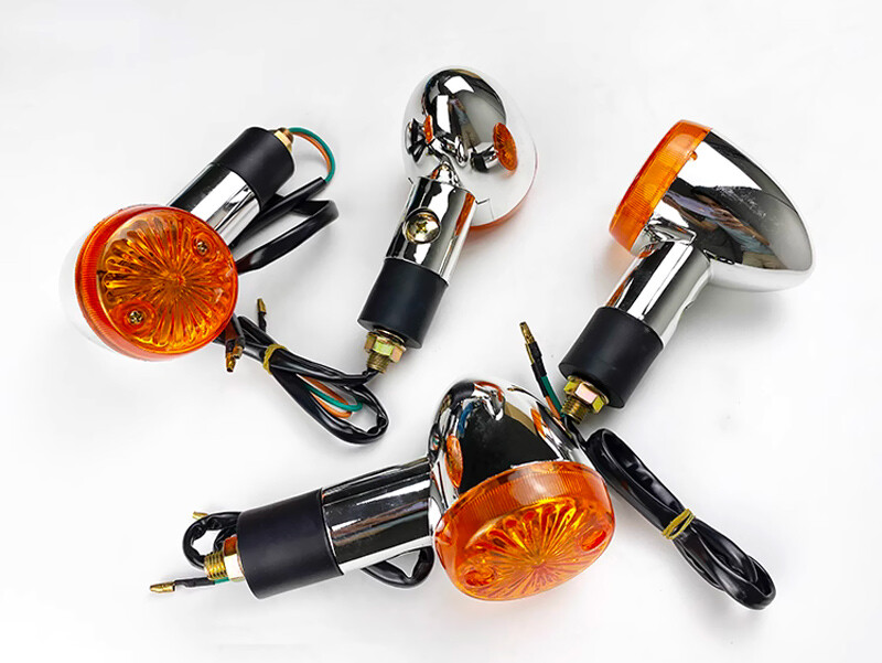 4Pcs Amber Chrome Turn Signal Indicator Light Bulbs for Kawasaki